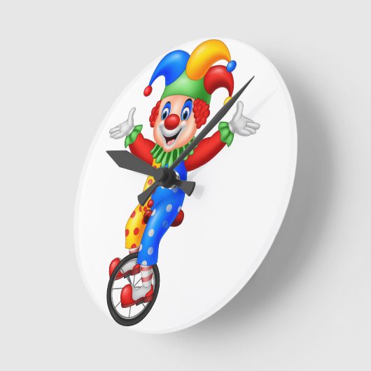 wanduhr mit Clown (Winkel)