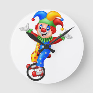 wanduhr mit Clown