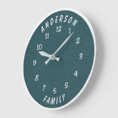 Wanduhr mit Familienname (Winkel)