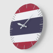 Wanduhr mit Flagge Thailands (Winkel)