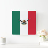 Wanduhr mit Flagge von Mexiko (Zuhause)
