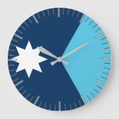 Wanduhr mit Flagge von Minnesota, USA (Vorderseite)
