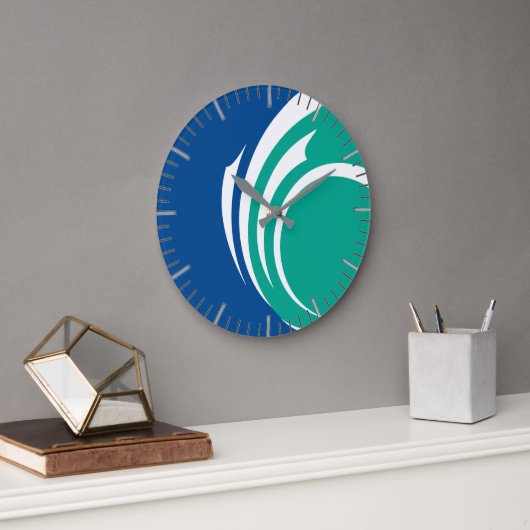 Wanduhr mit Flagge von Ottawa, Kanada (Büro)