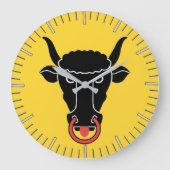 Wanduhr mit Flagge von Uri, Schweiz (Vorderseite)