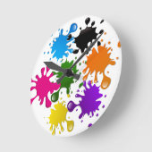 wanduhr mit Flecken der Malerei (Winkel)