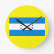 Wanduhr mit honduranischer Flagge