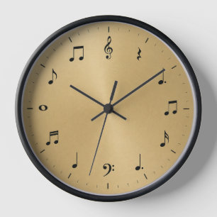 Wanduhr mit Noten – Für Musikliebhaber