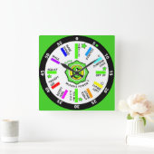 Wanduhr Munchi Power! 45-minütiger Trainingsraum (Zuhause)