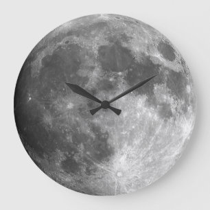 Wanduhr - Nahaufnahme des Mondes