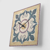 Wanduhr - Quadratisches Fliesendesign (Winkel)
