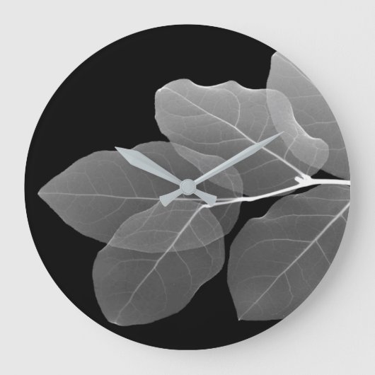Wanduhr - Röntgen Blätter (Vorderseite)
