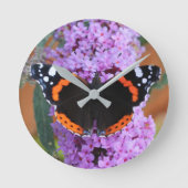 Wanduhr Roter Admiral Schmetterling (Vorderseite)