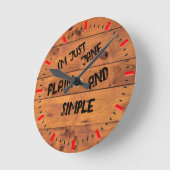 Wanduhr "Schlicht Jane" (Winkel)