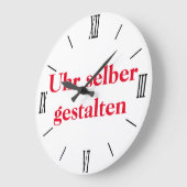 Wanduhr selber gestalten (Winkel)