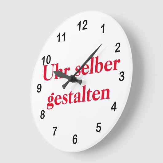 Wanduhr selber gestalten (Winkel)