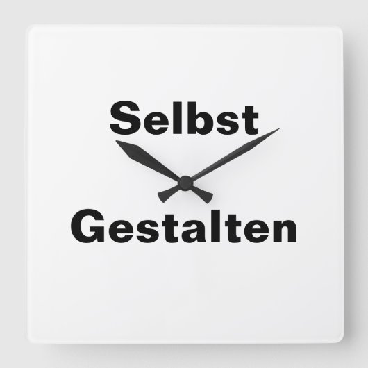 Wanduhr Selbst Gestalten - Vorlage (Vorderseite)