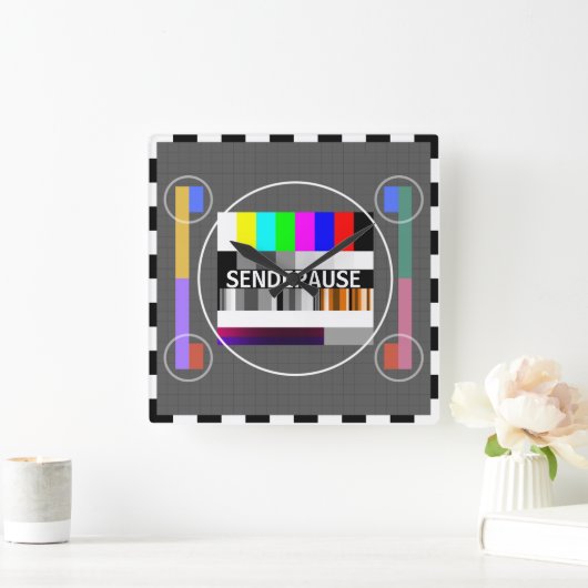 Wanduhr "Testbild" (Zuhause)