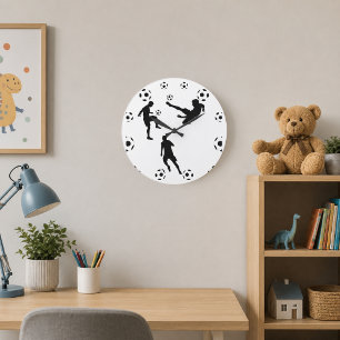 Wanduhr Welt des Fußballs