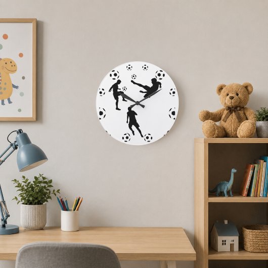 Wanduhr Welt des Fußballs