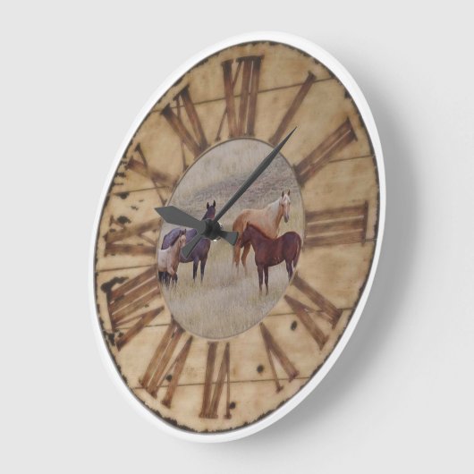 Wanduhr-Western Rustikale Uhr (Winkel)