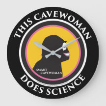 Wanduhr-Wissenschafts-SmartCavewoman