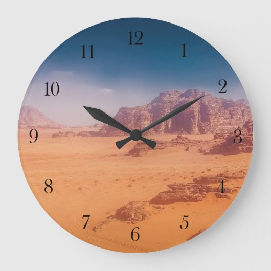 Wanduhr Wüste Wadi Rum (Vorderseite)