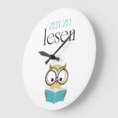 Wanduhr "Zeit zu lesen"  fürs Kinderzimmer (Winkel)