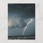 Wandwolke mit Blitz Postkarte (Vorderseite)