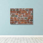 Wandziegelstein rot leinwanddruck (Insitu (Holzboden))