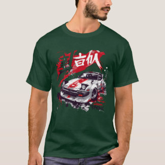 Wangan JDM japanisches Sportwagen-Mädchen lustig f T-Shirt