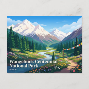 Wangchuck Centennial Nationalpark Bhutan Postkarte