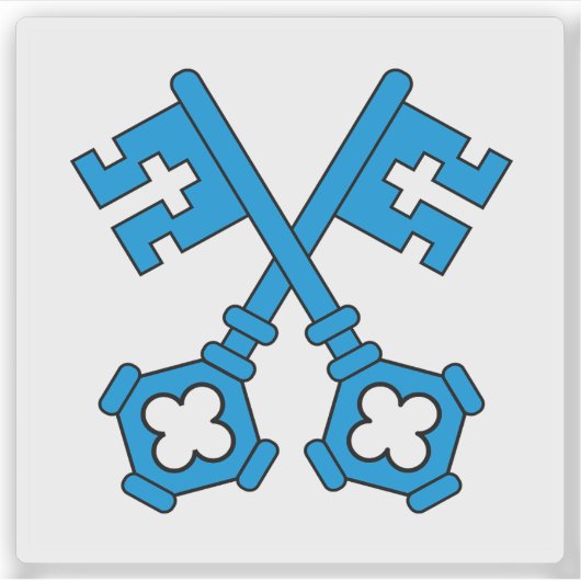 Wangen & Oberaargau Bezirksflagge, Schweiz Aufkleber (Vorderseite)