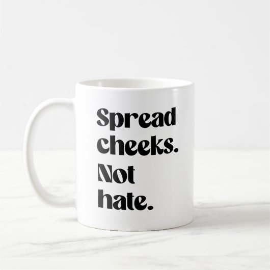 Wangen verbreiten nicht hassen kaffeetasse (Links)