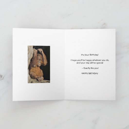 Wangenaffe Karte (Innenseite)