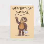 Wangenaffe Karte (Vorderseite)