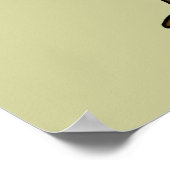 Wangenaffe Poster (Ecke)