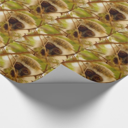 Wangenaffen Geschenkpapier (Ecke)