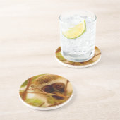 Wangenaffen Getränkeuntersetzer (Seite)