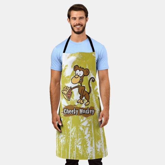 Wangenmonkey im Dschungel Schürze (Getragen)