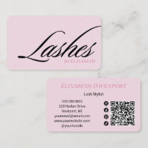 Wangenrotes Pink-Schwarzes Skript Social Icon QR C