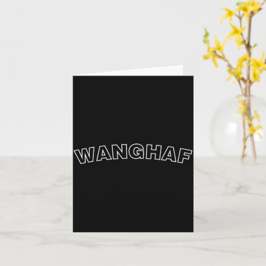 Wanghaf Meme Funny Bold Minimalist Streetwear Grap Karte (Gelbe Blume)