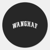 Wanghaf Meme Funny Graphic Design  Runder Aufkleber (Vorderseite)