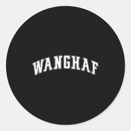 Wanghaf Meme Funny Graphic Design  Runder Aufkleber (Vorderseite)