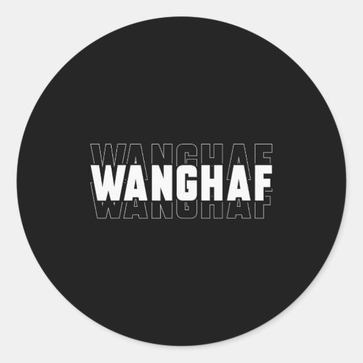 Wanghaf Meme Funny Sarcasm Quote Apparel Runder Aufkleber (Vorderseite)
