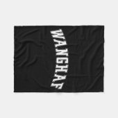Wanghaf Meme Lustiges Grafikdesign Fleecedecke (Vorderseite (Horizontal))