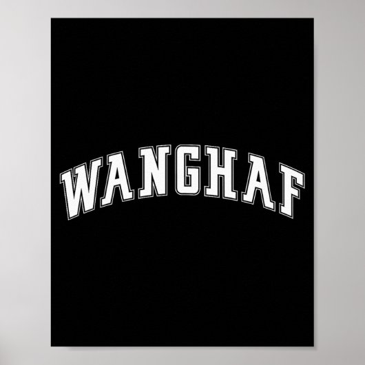 Wanghaf Meme Lustiges Grafikdesign Poster (Vorne)