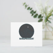 Waning Crescent Postkarte (Stehend Vorderseite)