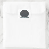 Waning Crescent Quadratischer Aufkleber (Tasche)