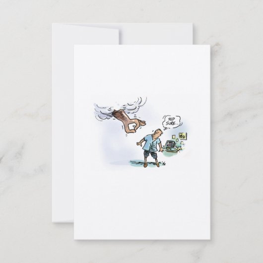 Wann die Zeit abgelaufen ist Postkarte (Vorderseite)