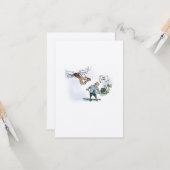 Wann die Zeit abgelaufen ist Postkarte (Vorderseite/Rückseite Beispiel)